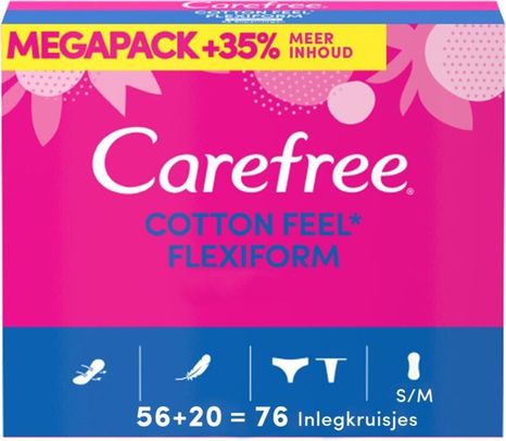 Carefree intímky Cotton Flexiform 76 ks