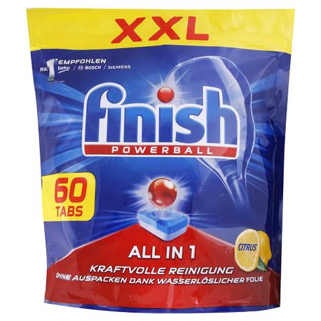 FINISH Powerball All in 1 tablety do umývačky Citrón 60 ks