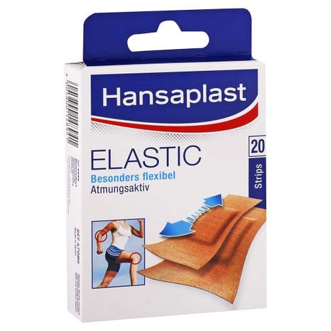 Hansaplast Elastic elastické náplaste pre pohyblivé časti tela 2 veľkosti / 20 ks