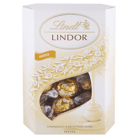 Lindt Lindor čokoládové guličky Biele 500g
