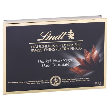 Lindt Thins Dark plátky horkej čokolády 125 g