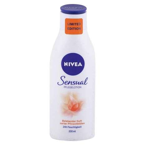 NIVEA Sensual telové mlieko Broskyňový kvet 200 ml