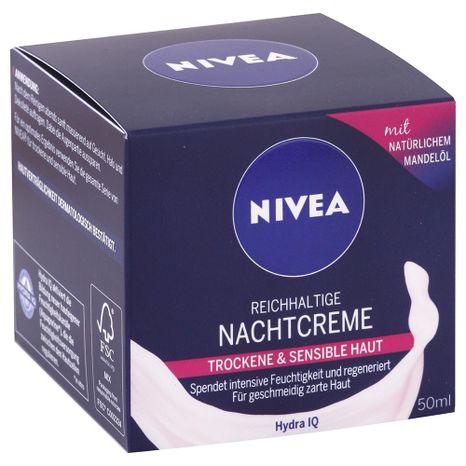 NIVEA výživný nočný krém na suchú pleť 50 ml