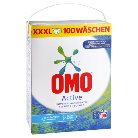 OMO Active univerzálny prášok na pranie 6,5 kg / 100 praní