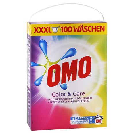 OMO Color & Care prášok na farebné pranie 6,5 kg / 100 praní