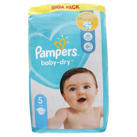 PAMPERS Baby Dry detské plienky (5) 11-16 kg / 112 ks