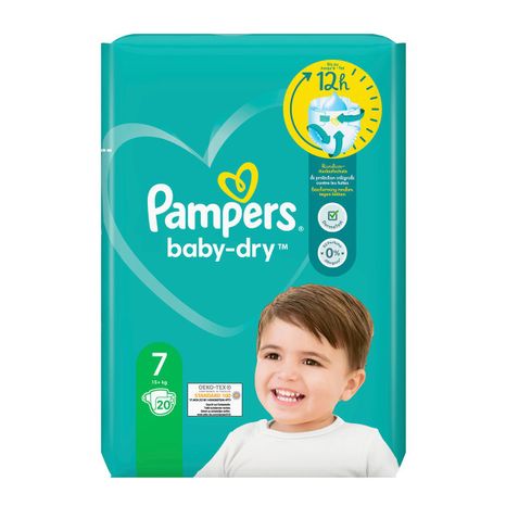 Pampers Baby Dry detské plienky (7) 15kg a viac / 20 ks