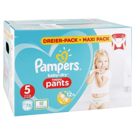 PAMPERS Baby Dry nohavičkové plienky (5) 12-17 kg / 84 ks