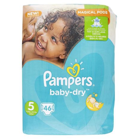 PAMPERS Baby Dry detské plienky (5) Junior 11-23 kg / 46 ks