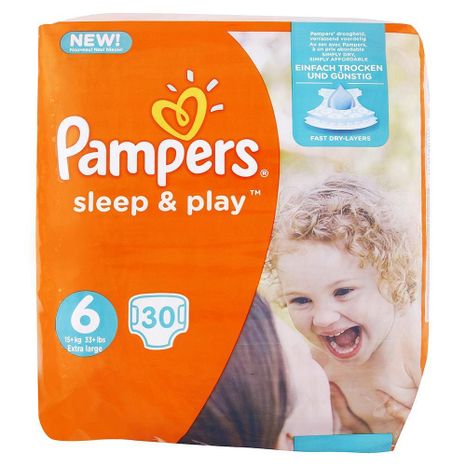 PAMPERS Sleep & Play detské plienky (6) Extra large 15+ kg / 30 ks