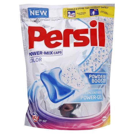 PERSIL Power Mix Color gélové kapsule na farebné prádlo 42 ks