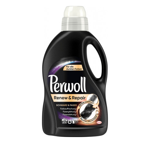 Perwoll Renew a Repair Schwarz & Faser gél na pranie čierneho oblečenia 1,44 l / 24 praní