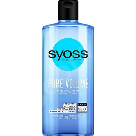 Syoss micelárny šampón na vlasy Pure Volume pre normálne až jemné vlasy 440 ml
