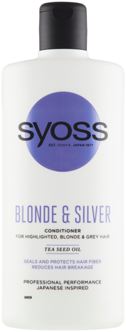 Syoss Professional Blonde & Silver Purple kondicionér pre melírované, biele a sivé vlasy 440 ml