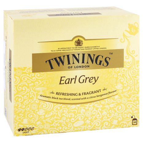 TWININGS čierny čaj Earl Grey 50 ks