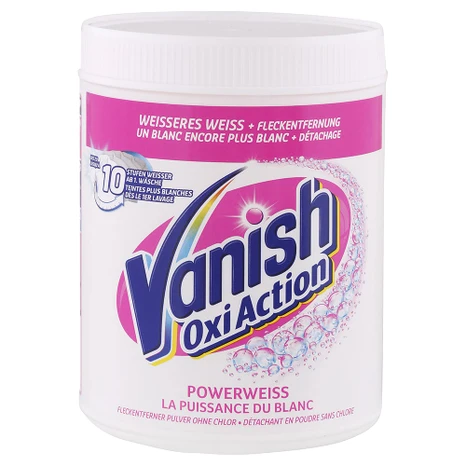 Vanish Oxi Action práškový odstraňovač škvŕn na biele prádlo 1,1 kg