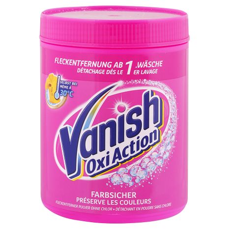 Vanish Oxi Action práškový odstraňovač škvŕn na farebnú bielizeň 1,1 kg