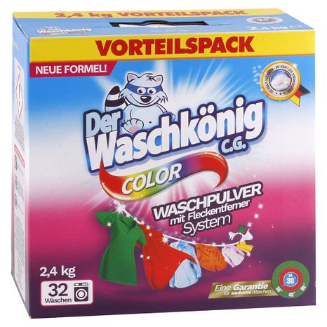 Waschkönig Color prací prášok na farebné prádlo 2,4 kg / 32 praní