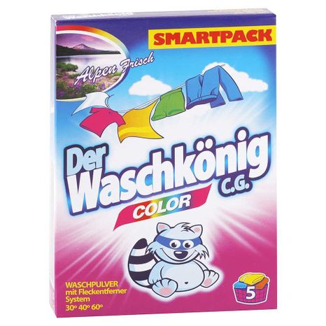 Waschkönig Color prací prášok na farebné prádlo 375 g / 5 praní