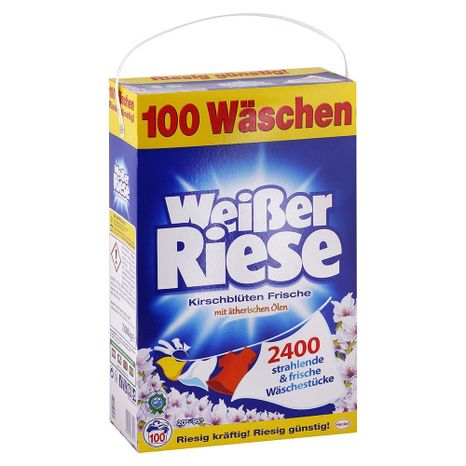 WEISSER RIESE univerzálny prášok na pranie bielizne Čerešňový kvet 7 kg / 100 praní